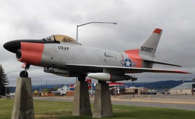 F-86D S/N 30997 on display at Butte, Montana